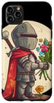 iPhone 11 Pro Max Valentine's Knight with flowers in hand costume Case