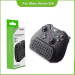 Tangentbord kompatibelt med Xbox Series X/s One/s/ Controller Gamepad, 2.4Ghz Mini Qwerty Tangentbord Gaming Chatpad med Audio/headset Jack-AW BLACK