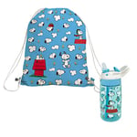 NERTHUS FIH 1067 Set sac à dos + bouteille Tritan Snoopy