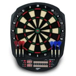 Carromco Electronic Dartboard Striker-401 Cible de fléchette Mixte Adulte, Noir/Vert/Rouge/Jaune, Standard