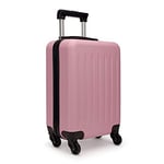 Kono Valise Rigide ABS Grande Taille Bagage de 28 Pouces Léger 4 roulettes (28",Rose)