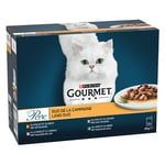 36 + 12 på köpet! 48 x 85 g Gourmet Perle - Duo från landet