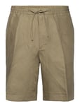 J. Lindeberg Baron Tencel Linen Shorts Khaki Green