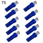 T5 blåa 10-pack Led W2x4.6d W2.1.x4.9d W1.2W W2.3W 12v. blå Blå