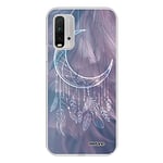 Evetane - Coque Silicone Compatible Xiaomi Redmi 9T - Protection Intégrale 360, Fine et Transparente - Coque Avant & Arrière - Haute Résistance - Lune Attrape Rêve