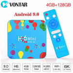 H96 Mini 6K Android 9.0 TV Box Allwinner H6 Quad Core 4GB 128GB double Wifi Support Google Player Youtube décodeur 4GB 32GB