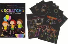 Leantoys Scratchboard Målarbok För Barn Skola