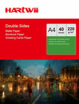 A4 Matte Matt Double Sided Photo Paper Inkjet Paper 220Gsm Uinkit - 40 Sheets