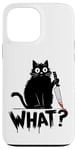 Coque pour iPhone 13 Pro Max Funny Cat What?