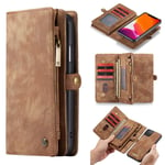 CaseMe Vintage 2-in-1 (iPhone 11 Pro Max) - Brun