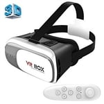 VR BOX 2.0 3D-lasit Bluetooth & Remote - 3,5-6 Näyttö