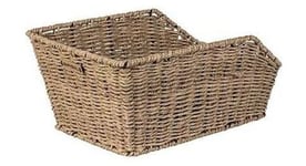 Basil panier a velo cento rattan look avec systeme wsl 47 x 34 x 24 cm