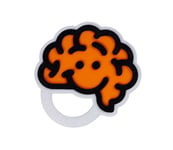 Fat Brain Toys bitleksak Brain, orange