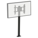 Koford 30-60 TV Fixed Floor Mount Stand For Digital Signage Display  - Max Load 60kg - VESA 700x400mm - Portait & Landscape Display Installation - Height Adjustable with Max Height 1.8m - Cable Management - Black