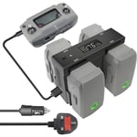 DJI Controller & Battery Charger For Mavic 2Pro / Zoom Drone | Car AC Travel UK