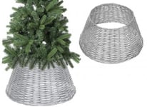 Silver Willow Christmas Tree Skirt - 70cm x 28cm, 1 Piece - Durable, Festive & Elegant Base for Holiday Decorations, Hide Unsightly Tree Stands with Style