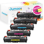 Lot de 5 toners (2*N,1*CYM) compatibles pour HP Color LaserJet Pro M452 M452nw M452dn M452Ddw, M450 M470 Serie,-Jumao-