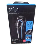 Braun Beard Trimmer 3 BT3240, Beard & Hair Trimmer For Men with Precision Wheel