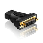 PureLink PureInstall PI045 HDMI/DVI Adaptor HDMI A Female to DVI-D 24+1-Pin Female Certified High Speed