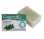 Friendly Soap Peppermint & Poppy Seed Soap - Natural & Handmade 95g (Pack of 2)