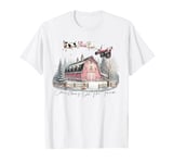 Christmas on the Farm Animal Christmas Cow Country Christmas T-Shirt