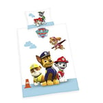 Herding Paw Patrol Baby Bed Linen, Flannel, Cotton, Multi-Colour, 135 x 100 x 0.2 cm