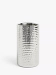 John Lewis Hammered Stainless Steel Wine Cooler, Silver