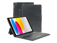 Mobilis Origine - Tangentbord Och Foliefodral (Folio Skyddsfodral) - Trådlös - Bluetooth - Azerty - Fransk - Svart Tangentbord, Svart Fodral - För Apple 10.9-Inch Ipad (10:E Generation)