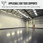 Peinture antidérapante sol extérieur escalier bateau carrelage béton bois métal SOLTHANE RD Gris basalte ral 7012 Kit 30kg jusqu'a 62m2 pour 2 couches