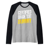 Certified Crash Test Dummy Raglan Baseball Tee