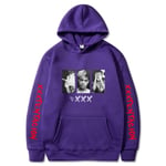 (Aasialainen kokoXXXLPurppura 118)XXXTentacion Hupparit Hupparit Miehet Naiset Rento villapaita Streetwear Sudadera Hombre Hip Hop HUPPERIT Hauskoja printtihuppareita SHRY