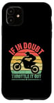 Coque pour iPhone 11 En cas de doute, accélérez le motocross Dirt Bike Rider