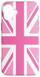 iPhone 16 Plus Pink, United Kingdom The Union Jack Flag Case