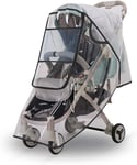 Jaspond Universal Rain Cover for Pushchair Stroller Buggy Pram, Transparent Rain