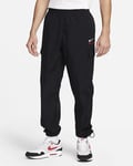 Mens Nike Air Woven Water Resistant Cargo Pants Trousers Black Red Size Small