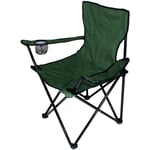 Skecten - Pliante Chaise De Camp,Siège Pliant et Portable, jardin Portable président de pêche pliante président plage Avec Porte-Boisson Sac-Vert