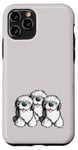 Coque pour iPhone 11 Pro Dessin animé drôle de vieux chien de berger anglais