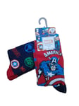 2 x pairs Kids Marvel Avengers Socks UK 12.5-3.5 captain america Marvel NEW