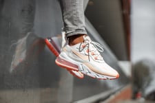 Nike Air Max 270 React White Crimson Tint Women's Trainers Shoes Size UK 5