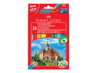 Faber-Castell Castle - Färgpenna - Permanent - Klara Färger (Paket Om 36)