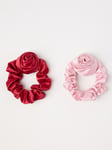 Lindex 2-pack scrunchies i satin