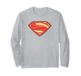 Superman Man of Steel New Solid S Shield Manche Longue