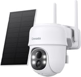 Cinnado Solar Security Camera Outdoor Wireless 2K CCTV Camera Systems House PIR