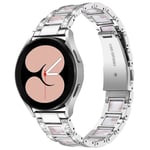 Diamond Bracelet Samsung Galaxy Watch 4 40mm Silver Pearl