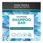 John Frieda Volumising Shampoo Bar 75g for Thin Fine Hair - Uplifting Blue