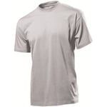 Stedman Classic Men T-shirt Ljusgrå bomull Small Herr