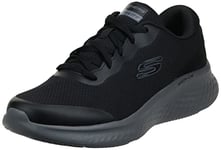 Skechers Homme 232591 Bkcc Basket, Bordure en Cuir Duraleather Noir, 41 EU