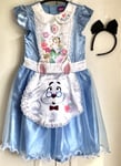 DISNEY ALICE IN WONDERLAND BOOK DAY FANCY DRESS COSTUME AGE 7 - 8 YEARS BNWT