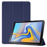 Etui Samsung Galaxy TAB A 10,1 2019 Wifi - 4G/LTE Smartcover pliable bleu navy avec stand - Housse coque de protection New Galaxy TAB A 10 2019 SM-T510 / SM-T515 - Accessoires tablette pochette XEPTIO 10.1 : Exceptional Smart case !