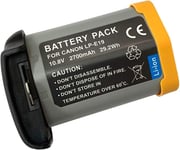 10.8V 2700mAh 29.2Wh LP-E19 Remplacement Batterie pour Canon EOS 1DX, 1DX Mark 2, EOS 1D Mark III, 1Ds Mark III, EOS 1D Mark IV, 1D Mark4, EOS 1Ds Mark IV, EOS-1D C, 1D, 1Ds